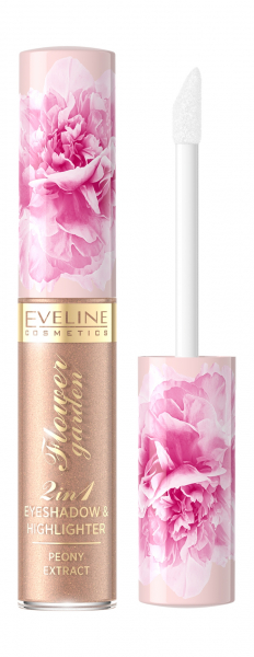 Eveline Flower Garden Waterproof 2-in-1 Eyeshadow Жидкие тени для век | 02